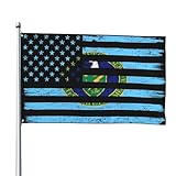 US And Flag of the United States Secretary of Energy Flag 4x6 FT Outdoor Banner Heavy Duty Durable Decoration Patio Lawn Decor Flags