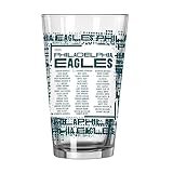 Logo Brands Eagles Super Bowl LIX 59 Champions Official 16 oz. Roster Pint Beer Glass