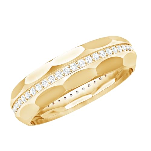 Certified Diamond Eternity Band, Hi Color Si Clarity, Natural Diamond Wide Wedding Ring (Ready to Gift)