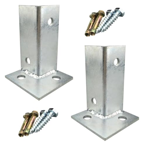Base de anclaje for postes, soportes for postes de pérgola for cercas de madera de alta resistencia, base de poste ajustable, base de poste for cubierta, base de anclaje for poste de cubierta de media