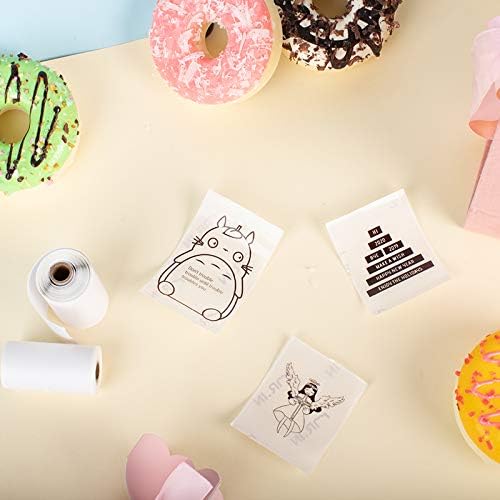 Phomemo Transparent Self-Adhesive Thermal Paper, Glossy Printable Sticker Paper Label for Phomemo M02/M02 Pro/M02S/P2S/M03/M04S Mini Sticker Printer, 50mm x 3.5m, Diameter 28mm, 3-Rolls - Image 8