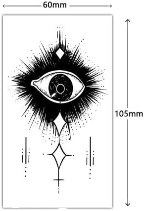 Waterproof Temporary Tattoo Sticker Eye Men Women Tattoo Body Art Tattoo For Girls Lady(2pcs)