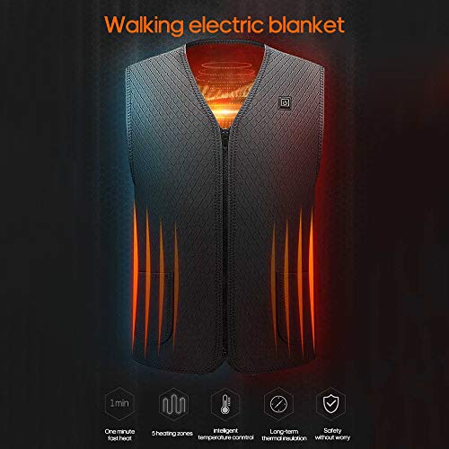 ANMM Colete de aquecimento USB de Carregamento Colete de Aquecimento Colete de Aquecimento Elétrico