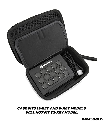 Casematix Travel Case Compatible With Elgato Stream Deck And Adjustable Stand With Accessories, Travel Case Only #TOP2