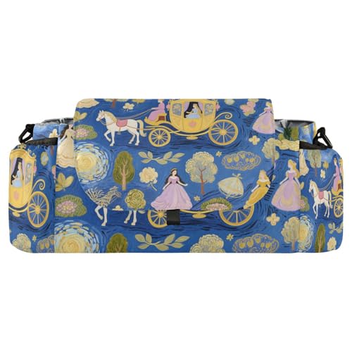 miaozhen Blue Art Painting Princess Carriage bag organizer stroller stroller drink caddy accesorios accesorios para bebé carrito para