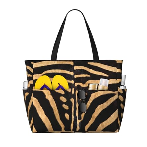 Sac à bandoulière imprimé zèbre haut de gamme pour femme avec poignées