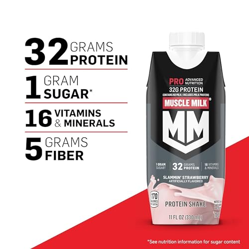 Muscle Milk Pro Advanced Nutrition Protein Shake, Slammin' Strawberry thumb #1