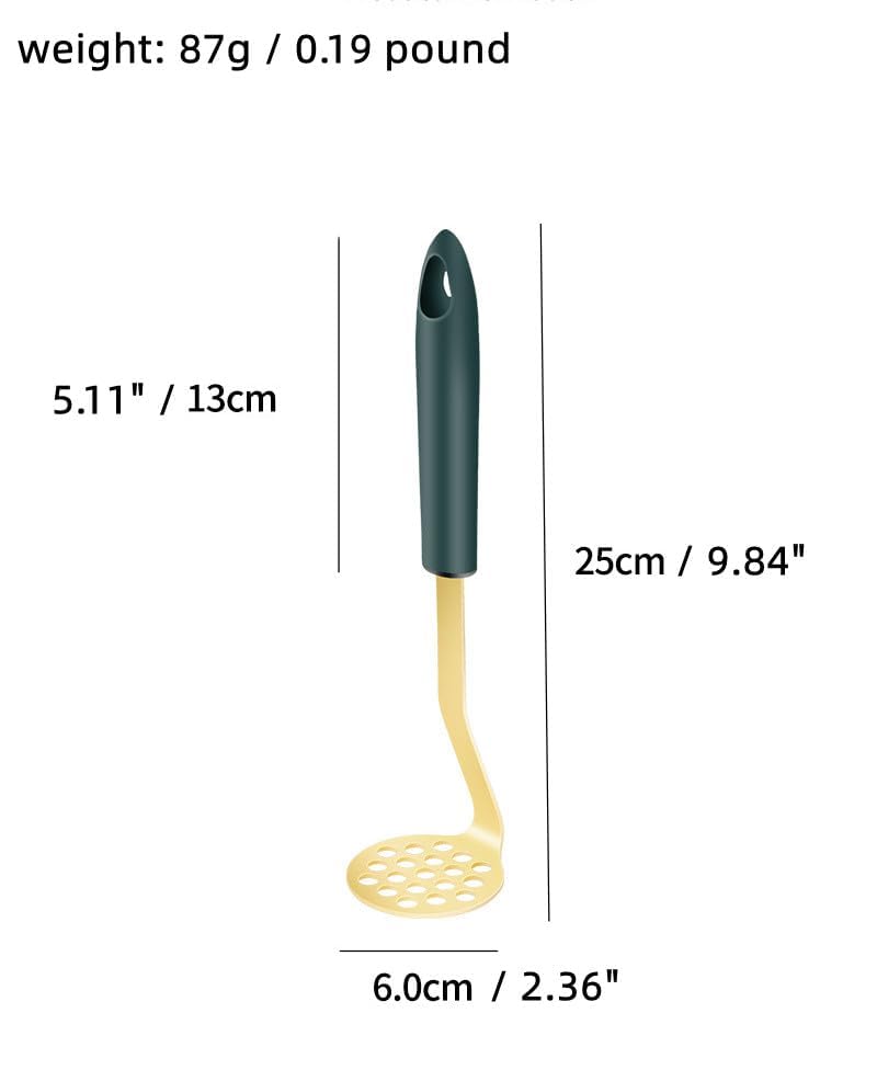 Mini Presse-Purée à Avocat Avec Poignée En Bois Antidérapante – Acier Inoxydable Robuste Pour Guacamole, Pommes De Terre Et Légumes