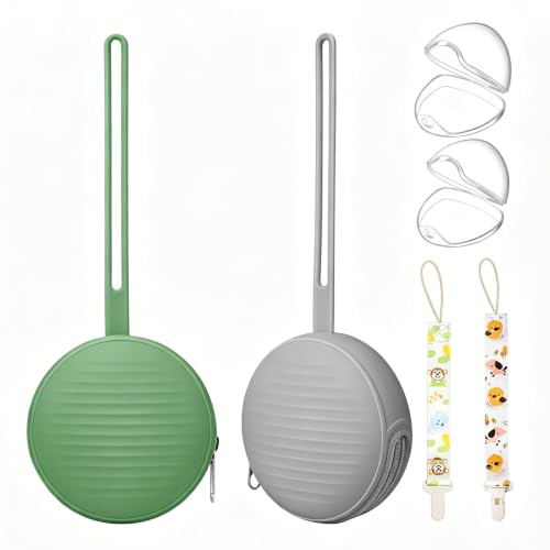Image of Sopkdey Pacifier Case, Holder for Traveling Baby Essentials Set - BPA Free