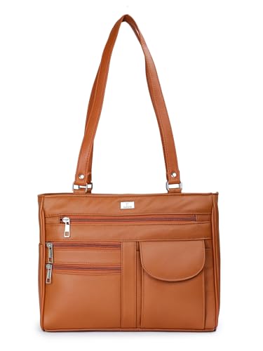 Image of K London Ladies Leather Handbag|Women's Handbag in Soft Leather - Womens Designer Shoulder Hand Bag - Medium Practical Size