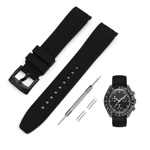 [Jumpsunfun] 20mm voh for Omega X Swatch Speedmaster MoonSwatch IKƃXEHb` Xs[h}X^[ [XEHb`p VRxg ubNEubNobN
