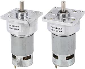 Amazon.com: DC24V Self Locking Worm Gear Motor Brass Coil CW CCW High ...