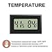 6 Pack Mini Digital Hygrometer Thermometer Small Indoor Temperature and Humidity Meter Gauge with Temp Humidity Sensor Monitor Fahrenheit (℉) for Jars,Home,Room