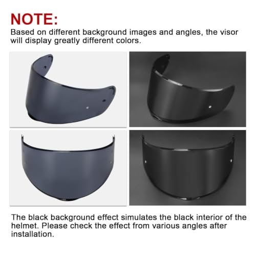Image of PSLER Sedici Strada 2 Visor - Sedici Strada 2 and Strada 3 Face Shield Motorcycle Helmet visor Accessories Replacement for LS2 FT2 VECTOR Sedici Strada 2 Strada 3 FF801 FF397,Dark Black