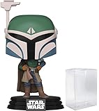 POP Star Wars: The Mandalorian – Figura de vinilo encubierta de mandalorian Funko Pop! (con funda pr...