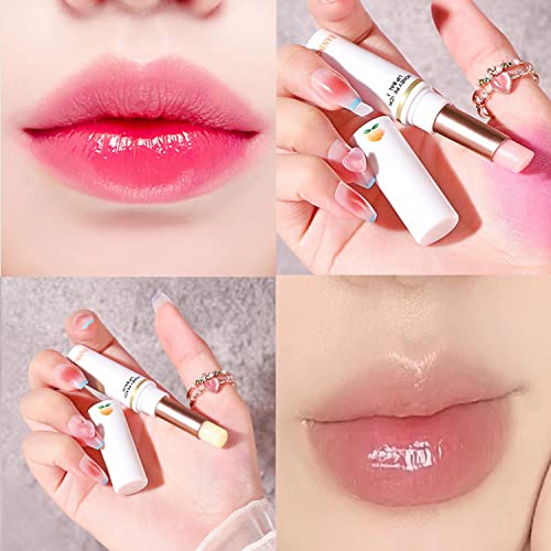 2 Pack Color Changing Lipstick & Lip Balm, Magic Ph Lip Balm Long Lasting Korean Lip Tint Set, Moisturize Lipsticks For Women Lip Makeup #TOP2