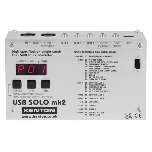 Kenton Pro Solo Mk3 Single-channel MIDI to CV Converter