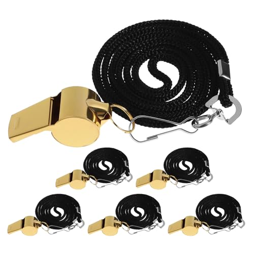 6 Silbatos de Acero Inoxidable para Entrenadores y Árbitros miniatura 1
