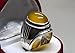 14 Carat Natural Yemeni Yellow Aqeeq Mens Heavy Ring Sterling Silver 925 Handmade Agate Ring Gift for Him (11)