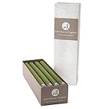 Northern Lights Candles Premium Tapers 12' 12PK - Moss Green - 72792