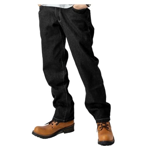[GENELESS] ジェネレス デニムパンツ ジーンズ ストレート レギュラー 綿100％ コットン メンズ 3.ブラック 79cm