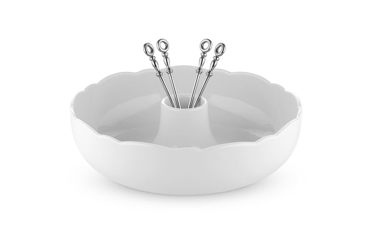 Alessi Twergi Fruit- en Serveerschaal – ES15/1 – Hout en RVS Alessi Twergi Fruit- en Serveerschaal – ES15/1 – Hout en RVS