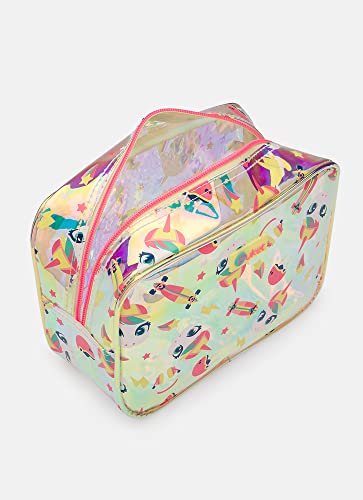 Nécessaire Grande Holográfica Unicórnio Skate - Puket