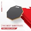 Evans RealFeel - Drum Practice Pad - Drum Pad - Drummer Practice Pad - Gum Rubber, Single Sided, Stand Mountable, 6 Inch
