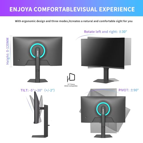 Image of AVMAX 24.5 Inch Gaming Monitor 320Hz /300Hz /240Hz,FHD1920X1080 Fast IPS,Adaptive FreeSync,90% DCI-P3,HDR400 Support,ErgoStand 2XDP1.4&2XHDMI2.0,M253B