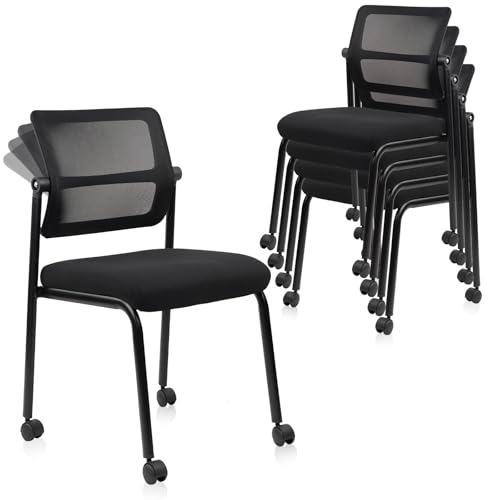 CLATINA Adjustable Backrest Stackable Chair