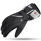 Achiou Ski Snow Gloves Waterproof Touchscreen Winter Warm for Men Women with Portable Pocket