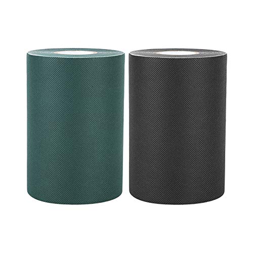 Haofy 150mm x 10m Selbstklebendes Rasenband, Kunstrasen-Nahtband, Schneidbarer Garten Rasenteppich Balkon Kunstrasen Klebeband, das Synthetische Rasenmatte Verbindet(Schwarz)