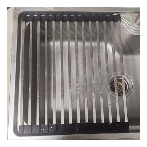 12.3-23.6 in Long Expandable Roll Up Dish Drying Square Tube