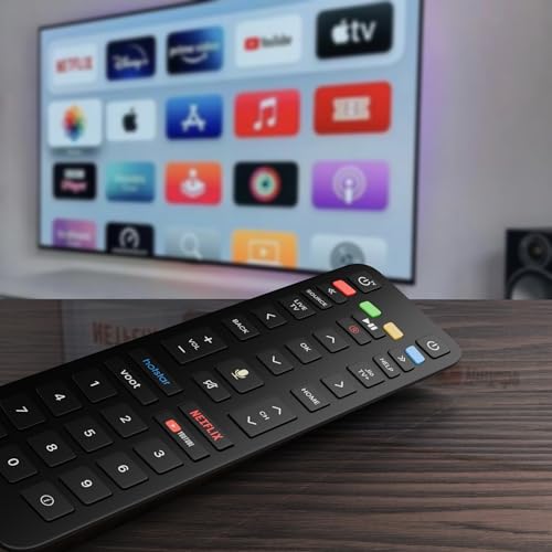 Image of ZdalaMit Original Voice Control Remote, Replacement Remote Compatible for Jio Fiber Set Top Box with Hotkeys (Black)
