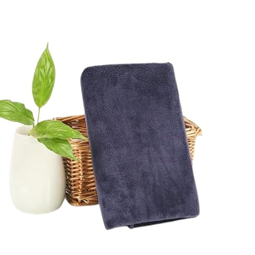 6 toallas de cabello seco multiusos de 13.7 x 29.5 pulgadas para baño y deporte gris