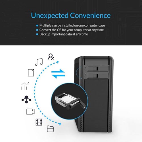 Disque dur SATA interne 3.5 rack mobile 5.25 adaptateur SSD 1106SS - 7