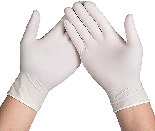 MAMATA HEALTHCARE A Latex Hand Gloves |1 BOX - 100 Gloves| Medium size | Disposable | Surgical | Resin Art| Non Sterile | Medical Examination | All-Purpose | Less Powdered | Cleaning (B09WDVMFK8) Amazon Price History, Amazon Price Tracker