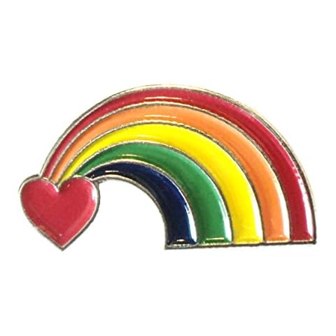 LGBT Love Rainbow Pride Lesbian Gay Bisexual Transgender Metal Enamel Pin Badge Cover