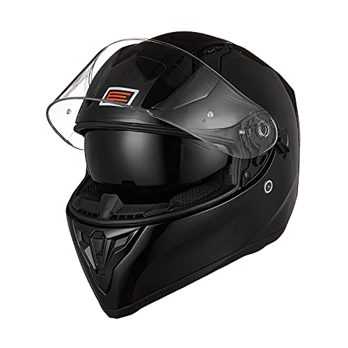 ORIGINE Casco Integral de Moto ECE Homologado con Visera (Solid Matt Black, L)