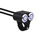 Produktbild Keenso Motorrad Lenkerschalter, 7/8 Zoll 22mm Motorrad Lenkerschalter Scheinwerfer Bremse Nebelscheinwerfer Ein/Aus Schalter (Blaues Licht Automatisches Reset)