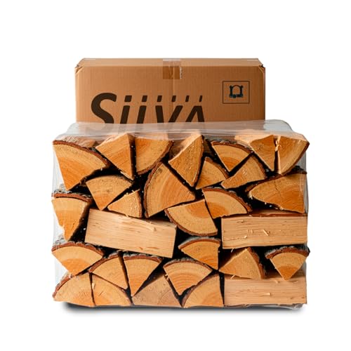 SILVA® Kaminholz Mischholz 27 kg – Ofengetrocknet (< 15%) –
