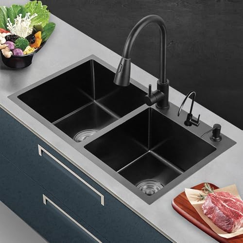 Fregadero negro de acero inoxidable 8 Imagen adicional