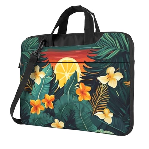 Sacoche pour ordinateur portable hawaïenne anti choc à bandoulière