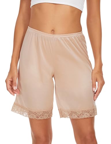 GYS Slip Shorts Culotte for Women Split Skirt Lace Pettipants Bloomer
