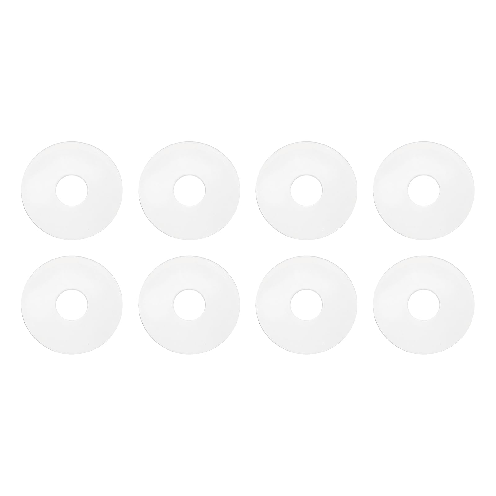 PATIKIL M14 Silicone Flat Washer, 8 Pcs 14mm ID 44mm OD 2mm Thick Plain Washer Grommets O-Ring Sealing Gasket Spacer for Faucet Pipe Water Hose Shower Door Handles, White