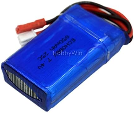 Miniatura 7 de 7.4V 2S 850mAh 25C LiPO Batería JST Plug para FPV Drone RC Modelo Avión Helicóptero