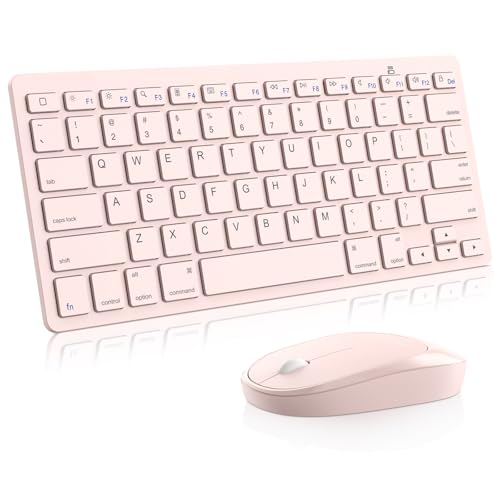 OMOTON Bluetooth Keyboard and Mouse for iPad, Slim & Silent, Pink by OMOTON - Used condition - US$22.82