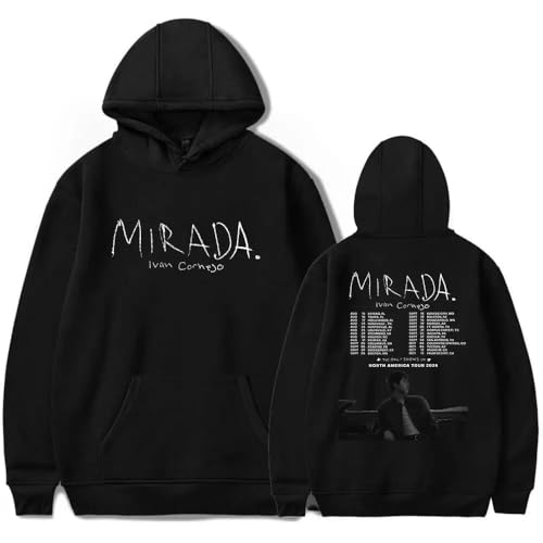 Funko, Toy Yezelend Ivan Cornejo Mirada Tour 2024 Merch Sudaderas con Capucha para Mujer Y Hombre, Sudadera Casual(Negro -,Medium)
