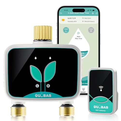 QUOBAS WiFi sprinkler timer with 2 zones