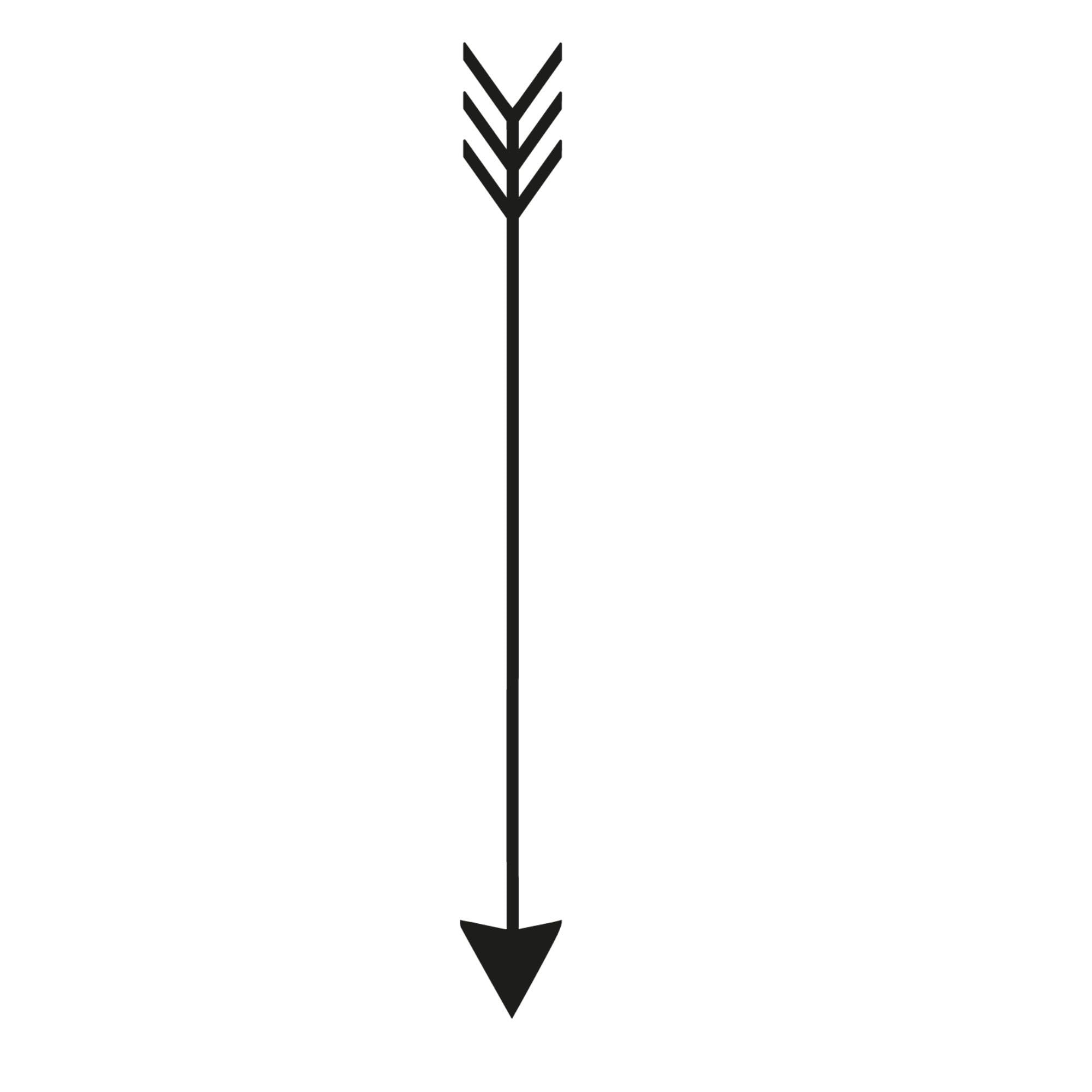 Tatuaje de flecha fina Inkster® | Tatuaje temporal con certificación cosmética de la UE | impermeable + vegano | tatuaje revolucionario de 2 semanas